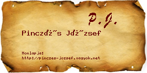 Pinczés József névjegykártya